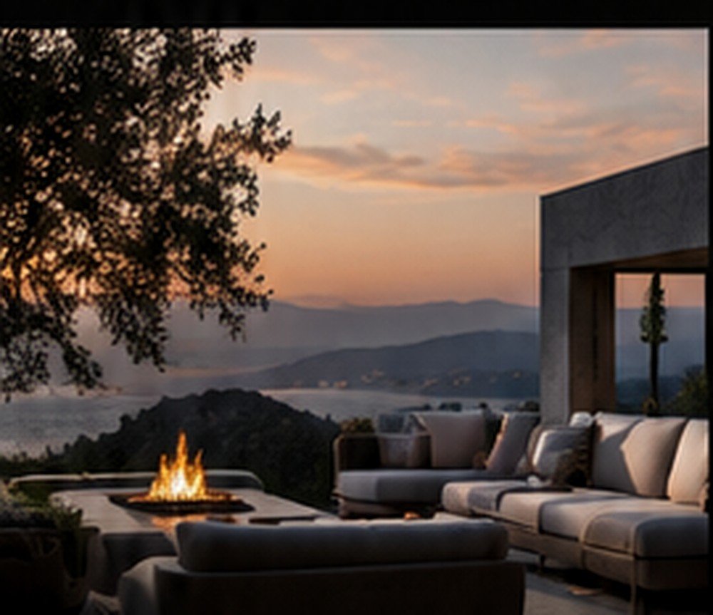 Warm premium outdoor living space